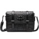 Fashion Designer Satchel Bags Genuine Crocodile Leather Shoulder Messenger Bag