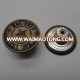 nickel free painted black and ename cover button jeans D0344-18MM