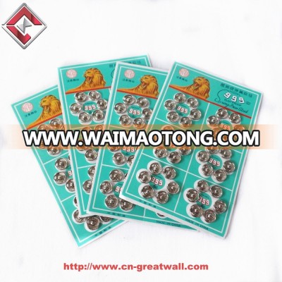 four holes rust proof spring press button