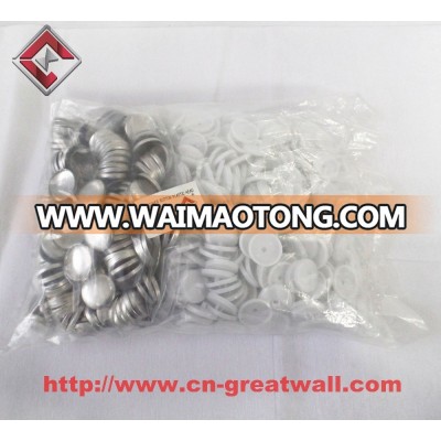 Aluminum Fabric Cover Button for Garment